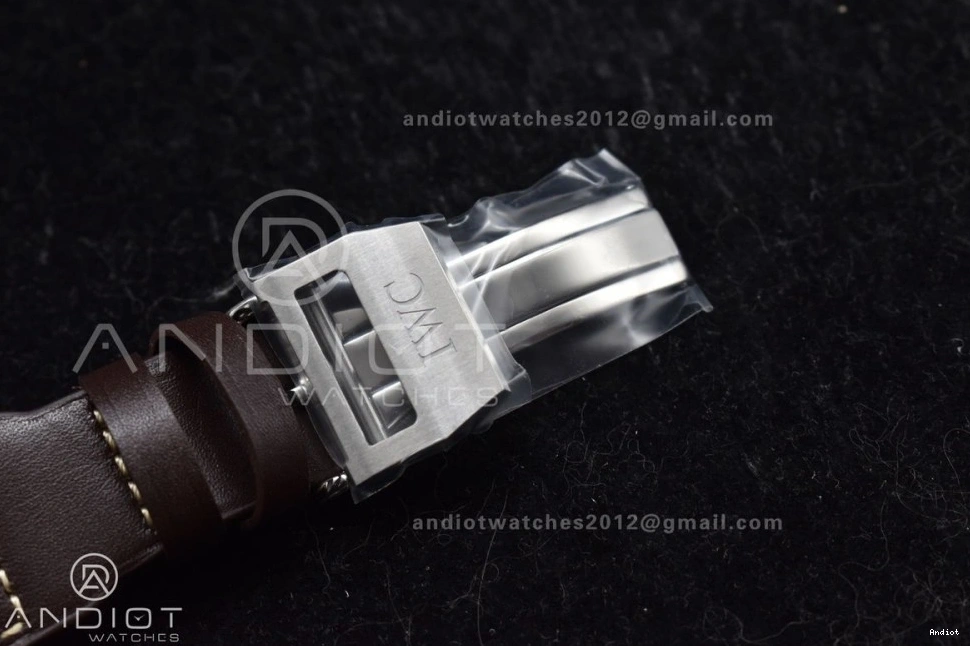 Strap Leather on Pilot Big ZF A51110 Brown Edition Best Real IW500901 0516